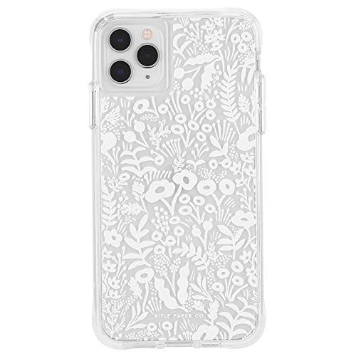 Rifle Paper Co. Hülle für iPhone 11 Pro Max - Clear Case with White Tapestry Lace - 6.5" - White Tapestry von Case-Mate