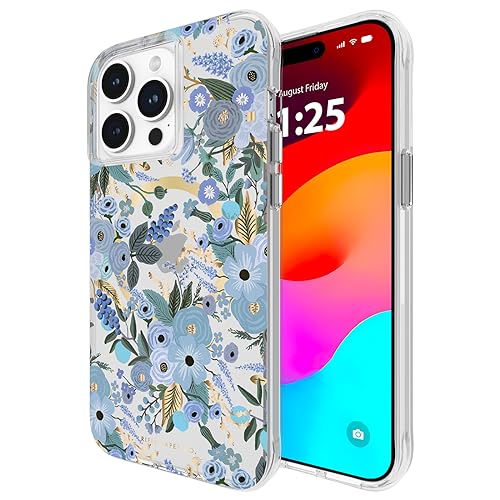 Rifle Paper Co. iPhone 15 Pro Max Hülle [kompatibel mit MagSafe] [3,6 m Fallschutz] Niedliche iPhone Hülle 6,7 Zoll mit Blumenmuster, kratzfeste Technologie, stoßfestes Material, schmale Passform – von Case-Mate