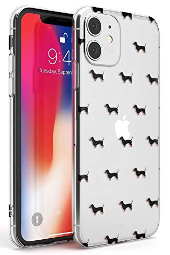 Case Warehouse Dachshund-Muster-Raum Slim Hülle kompatibel mit iPhone 11 TPU Schutz Light Phone Tasche mit Haustier Weiner Dog Doxie Hündchen Rasse von Case Warehouse