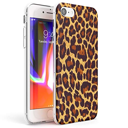 Case Warehouse Gold Leopard-Druck Schutz Gummi Handyhülle für iPhone 7, iPhone 8 Slim TPU Bumper Tierdruck Gepard Katze Nederdel Wickeln von Case Warehouse