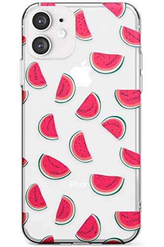 Case Warehouse Melonenscheiben Transparent Wassermelone Slim Hülle kompatibel mit iPhone 11 TPU Schutz Light Phone Tasche mit Obst Melone Transparent Scheibe von Case Warehouse