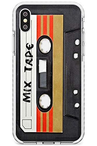 Case Warehouse Retro Mixtape Impact Hülle kompatibel mit iPhone XS TPU Schutz Light Phone Tasche mit Retro Technologie Hipster Kassette Remix von Case Warehouse