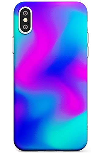 Case Warehouse Türkis, Blau und Fuschia Helle Krawatten-Farben Slim Hülle kompatibel mit iPhone XR TPU Schutz Light Phone Tasche mit Hell Neon Abstrakt Bunt Farben von Case Warehouse