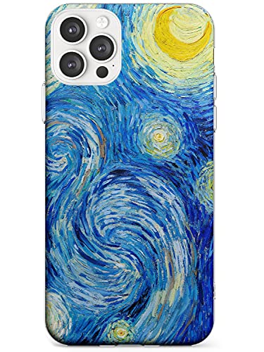 Die Sternennacht Von Vincent Van Gogh Schlank Handykette Hülle für iPhone 11 Pro Max | Clear Silikon TPU Schutz Leicht Ultra dünn Hülle Muster Printed | Malerei Klassisch Kunst Künstler Traditional von Case Warehouse