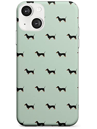Schutzhülle für iPhone 13 Mini, Dackel-Motiv, dünn, TPU, leicht, stark, mit Haustier-Weiner-Hund, Doxie, Welpenrasse von Case Warehouse