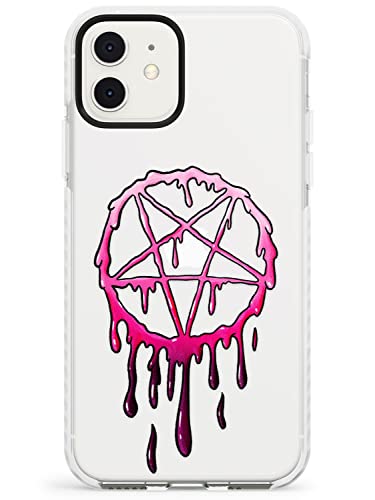 Pentagramm Of Blood Impact Handyhülle für iPhone 11 | Schutzhülle Dual Layer Bumper TPU Silikon Cover Muster Gedruckt | Halloween Horror Goth Pink Star von Case Warehouse