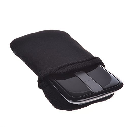Maus Fall Tasche, Case Wonder Neopren Wasserabweisend Tragetasche Tragbar Sleeve Cover Taschen für Microsoft Arc Touch Maus, schwarz von Case Wonder
