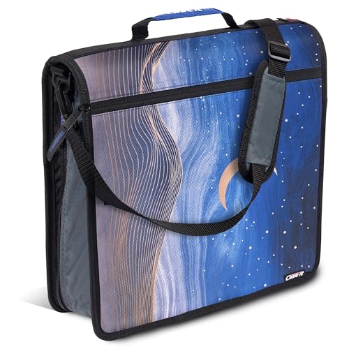 Case-it Mighty D-146 Mighty Reißverschluss-Ordner mit Reißverschluss, 7,6 cm O-Ring mit 5-farbigen Reitern, erweiterbarer Aktenordner und Schultergurt und Griff, D-146 - Desert Night Case-it Mighty D-146 Mighty Reißverschluss-Ordner mit Reißverschluss, 7,6 cm O-Ring mit 5-farbigen Reitern, erweiterbarer Aktenordner und Schultergurt und Griff, D-146 - Desert Night von Case-it