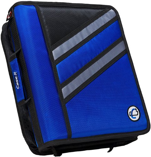 Case-it Z-176 Z-förmiger Ordner mit Reißverschluss, zwei Ordner in einem, doppelseitiger 3,8 cm D-Ring, mehrere Taschen, Kapazität 500 Seiten, mit Schultergurt, Blau Z-176 Case-it Z-176 Z-förmiger Ordner mit Reißverschluss, zwei Ordner in einem, doppelseitiger 3,8 cm D-Ring, mehrere Taschen, Kapazität 500 Seiten, mit Schultergurt, Blau Z-176 von Case it