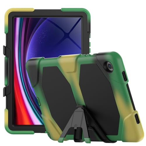 Case2Go - Hülle kompatibel mit Samsung Galaxy Tab A9 Plus (2023) - Extremer Rüstungskoffer - TPU Tablet Case Schutzhülle - Tarnung von Case2Go