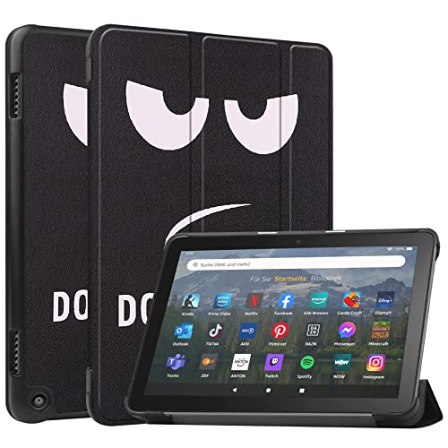 Case2go - Hülle kompatibel mit Amazon Fire 8 HD (2022) - Tablet-Hüllen - TPU Tablet Case Schutzhülle - Fass Mich Nicht an von Case2go