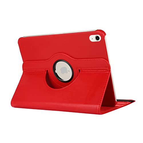 Case2go - Hülle kompatibel mit Apple iPad 10 10.9 (2022) - Drehbare Abdeckung - Kunstleder Tablet Case Schutzhülle - Rot von Case2go