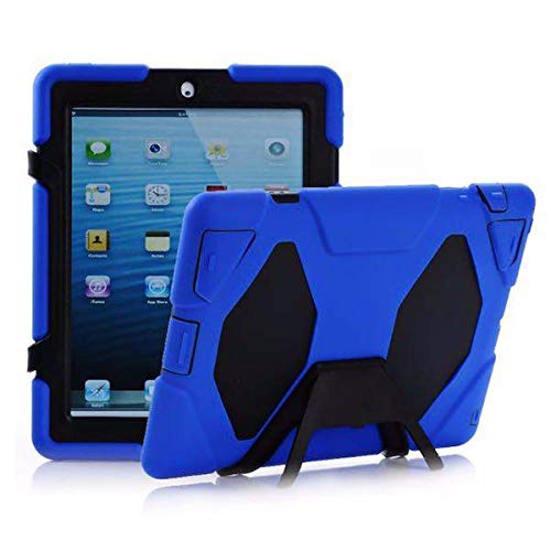 Case2go - Hülle kompatibel mit Apple iPad 4 (2012) - Mit integriertem Displayschutz - Plastik Tablet Case Schutzhülle - Dunkelblau von Case2go