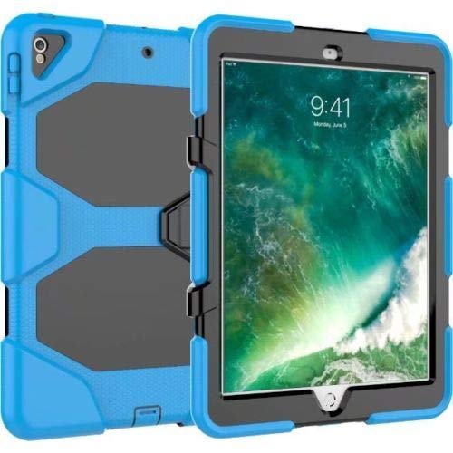 Case2go - Hülle kompatibel mit Apple iPad 9.7 (2017/2018) - Mit integriertem Displayschutz - Plastik Tablet Case Schutzhülle - Dunkelblau von Case2go