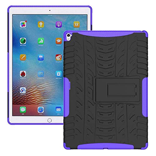Case2go - Hülle kompatibel mit Apple iPad 9.7 (2017/2018) - Stoßfeste Abdeckung - Kunstleder Tablet Case Schutzhülle - Lila von Case2go