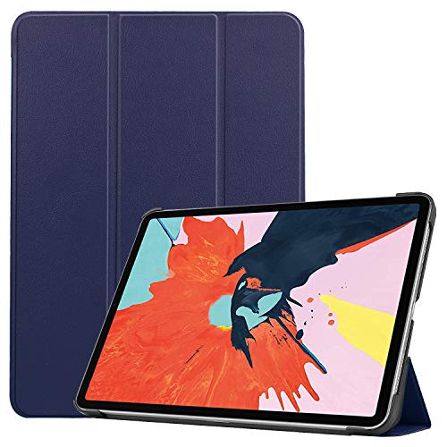 Case2go - Hülle kompatibel mit Apple iPad Air 5 10.9 (2020/2022) - Mit AutoWake-Funktion - Kunstleder Tablet Case Schutzhülle - Dunkelblau von Case2go