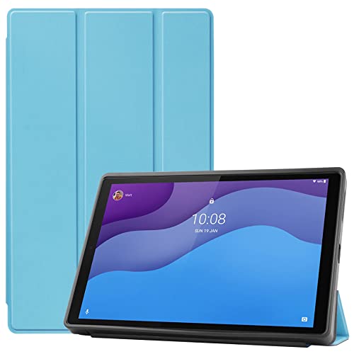Case2go - Hülle kompatibel mit Lenovo Tab M10 HD Gen 2 10.1 (2020) - Tablet-Hüllen - Kunstleder Tablet Case Schutzhülle - Hellblau von Case2go
