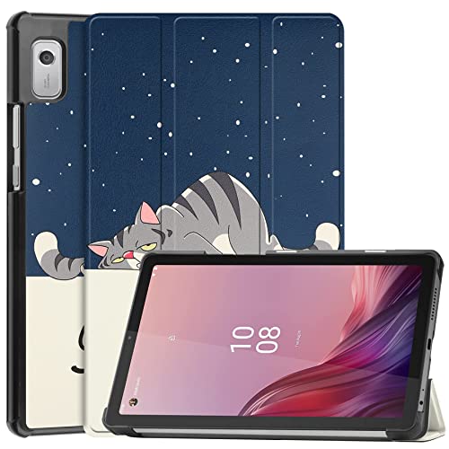 Case2go - Hülle kompatibel mit Lenovo Tab M9 - Tablet-Hüllen - Kunstleder Tablet Case Schutzhülle - Gute Nacht von Case2go