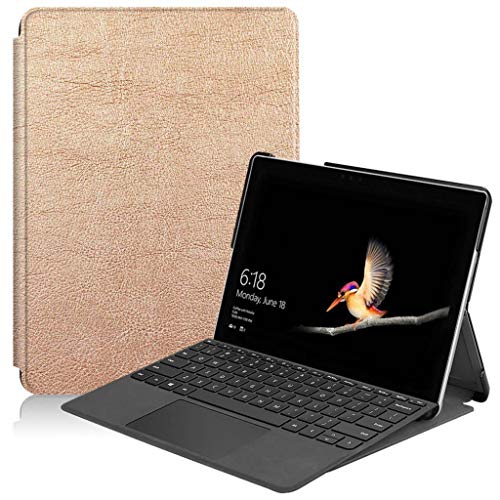 Case2go - Hülle kompatibel mit Microsoft Surface Go 1/2/3 (10.5 Inch) - Mit Standfunktion - Kunstleder Tablet Case Schutzhülle - Roségold von Case2go