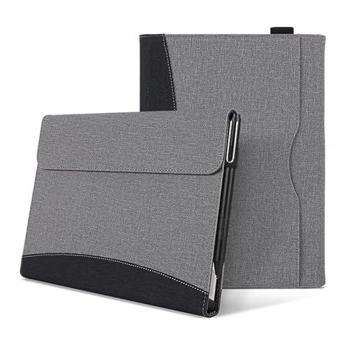 Case2go - Hülle kompatibel mit Microsoft Surface Pro 4/5/6/7 - Tablet-Hüllen - TPU Tablet Case Schutzhülle - Grau von Case2go