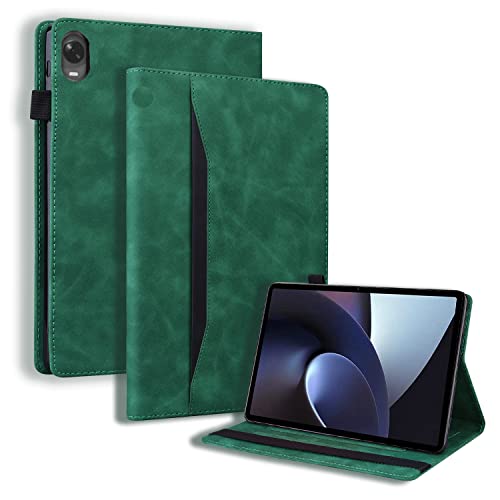 Case2go - Hülle kompatibel mit Oppo Pad (2022) - Mit Kartenhalter - PU-Leder Tablet Case Schutzhülle - Grün von Case2go