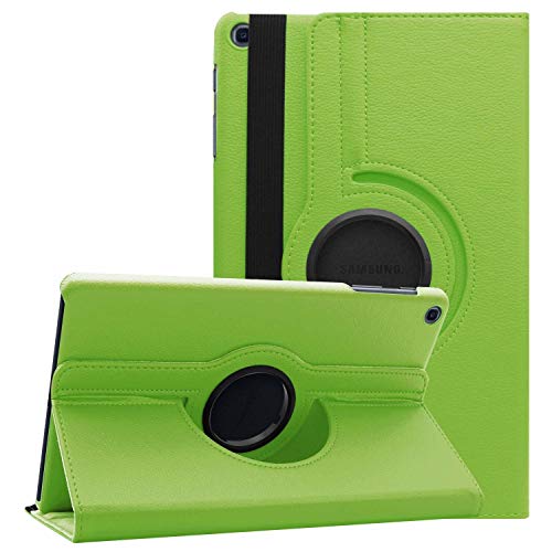 Case2go - Hülle kompatibel mit Samsung Galaxy Tab A 10.1 (2019) - Drehbare Abdeckung - Kunstleder Tablet Case Schutzhülle - Grün von Case2go