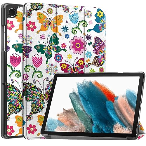 Case2go - Hülle kompatibel mit Samsung Galaxy Tab A9 Plus (2023) 11 Zoll - Auto/Wake-Funktion - Kunstleder Tablet Case Schutzhülle - Schmetterling von Case2go