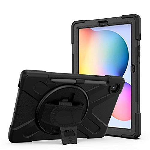 Case2go - Hülle kompatibel mit Samsung Galaxy Tab S7 Plus (2020) - Mit Stifthalter - Plastik Tablet Case Schutzhülle - Schwarz von Case2go