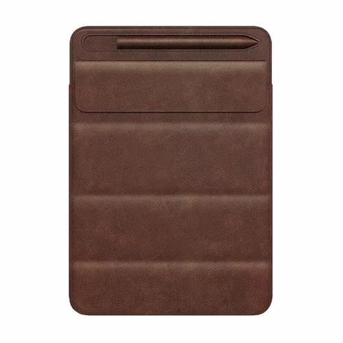 Case2go - Hülle kompatibel mit iPad 9.7-12.9 inch - Mit Stifthalter - Kunstleder Tablet Case Schutzhülle - Dunkelbraun von Case2go