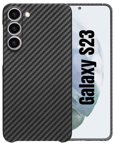 Thinborne Schutzhülle für Samsung Galaxy S23 5G – [Extrem dünne Aramidfaser-Schutzhülle], minimalistischer Stil mit Kohlefaser-Texturen von CaseBorne