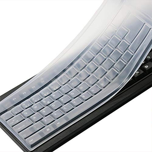 Transparente Desktop-Tastaturabdeckung für PC 104/107 Tasten Standard-Tastatur, Anti-Staub-wasserdichte Tastatur-Schutzfolie von CaseBuy