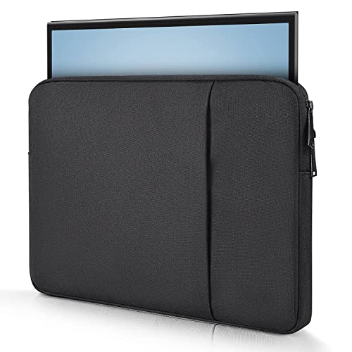 18,5 Zoll tragbare Monitortasche für InnoView UPERFECT Arzopa Most Large 18/18,5 Zoll tragbare Monitortasche Sleeve Bag mit Tasche, Schwarz (44,7 x 30,8 cm) von CaseDeer
