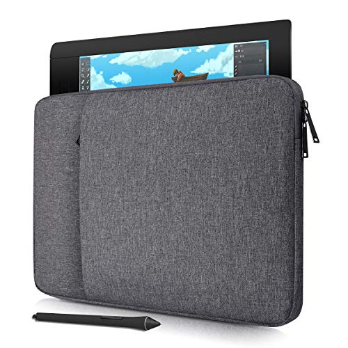 Drawing Tablet Sleeve Protective Bag for UGEE M708, XP-Pen Deco 01 V2/ Artist12 Pro 29.5 cm, Wacom Intuos Pro Medium PTH660, Huion H610 Pro/ HS610, VEIKK A30 V2 Case, Space Grey von CaseDeer