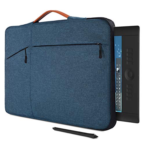 Tablet-Schutzhülle für Wacom Cintiq Pro 16 / Cintiq 16, Huion KAMVAS Pro 16, GAOMON PD1560, wasserdichte Tragetasche (blau) von CaseDeer
