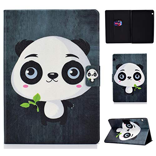 CaseFun Huawei MediaPad T5 10 Hülle Case PU Leder Tasche Magnetisch Schutzhülle Flip Cover mit Standfunktion, Süßer Panda von CaseFun