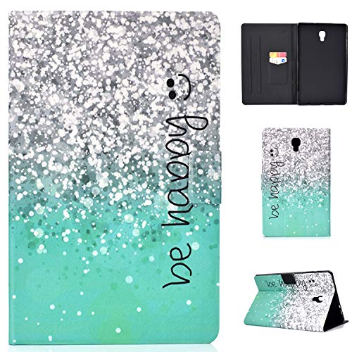 CaseFun Samsung Galaxy Tab A 10.5 SM-T590/T595 2018 Hülle Case PU Leder Tasche Magnetisch Schutzhülle Flip Cover mit Auto Aufwachen/Schlaf Standfunktion, Glitzer Sand von CaseFun