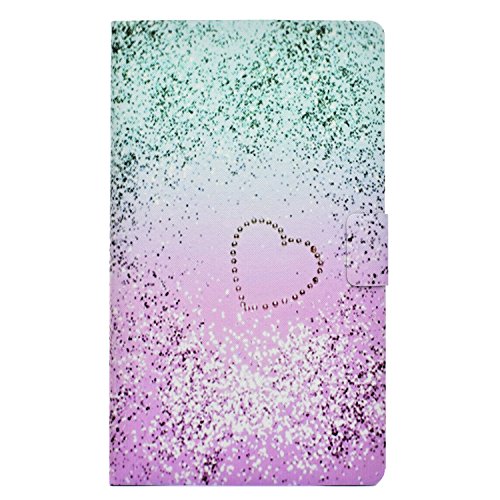 CaseFun Samsung Galaxy Tab A SM-T590/SM-T595 10.5 Zoll 2018 Hülle PU Leder Tasche Cover Schutzhülle Schale Etui mit Auto Aufwachen/Schlaf Stand Funktion Glitter Flüssiger Sand von CaseFun