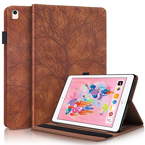 CaseFun Schutzhülle für iPad 9.7 2018/2017, iPad Air 2, iPad Air Schutzhülle mit Mehreren Winkeln, Folio Case Cover mit automatischer Schlaf-/Weckfunktion, für iPad 6. / 5. Generation 9,7 Zoll von CaseFun