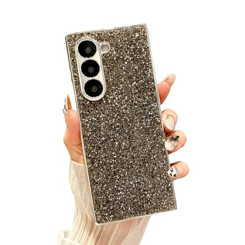 CaseGame Glitzer-Schutzhülle, kompatibel mit Samsung Galaxy Z Fold 5, niedlich, funkelnd, matte Rückseite, luxuriös, glänzend, stoßfest, Schutzhülle für Galaxy Z Fold 5 für Damen, Schwarz CaseGame Glitzer-Schutzhülle, kompatibel mit Samsung Galaxy Z Fold 5, niedlich, funkelnd, matte Rückseite, luxuriös, glänzend, stoßfest, Schutzhülle für Galaxy Z Fold 5 für Damen, Schwarz von CaseGame