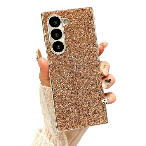 CaseGame Glitzer-Schutzhülle, kompatibel mit Samsung Galaxy Z Fold 6, niedlich, funkelnd, matte Rückseite, luxuriös, glänzend, stoßfest, Schutzhülle für Galaxy Z Fold 6 für Damen, Orange CaseGame Glitzer-Schutzhülle, kompatibel mit Samsung Galaxy Z Fold 6, niedlich, funkelnd, matte Rückseite, luxuriös, glänzend, stoßfest, Schutzhülle für Galaxy Z Fold 6 für Damen, Orange von CaseGame
