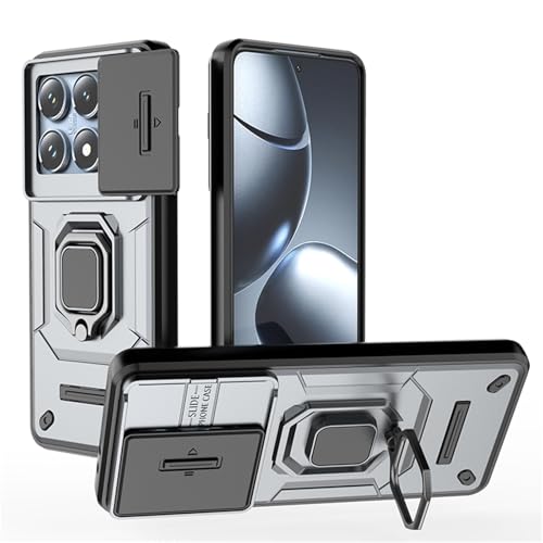 CaseGame Hülle Kompatibel mit Xiaomi 14T Pro Kameraschieber Schutz, Militärische Rüstung Stoßfeste Ständer Schutzhülle Case Mit 360° Drehbarer Fingerring Kickstand für Männer CaseGame Hülle Kompatibel mit Xiaomi 14T Pro Kameraschieber Schutz, Militärische Rüstung Stoßfeste Ständer Schutzhülle Case Mit 360° Drehbarer Fingerring Kickstand für Männer von CaseGame