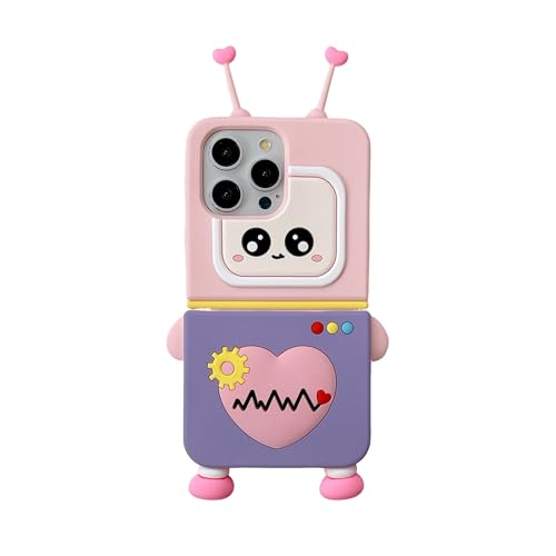 CaseGame Niedliche Hülle, kompatibel mit iPhone 14, weiches Silikon, Cartoon-3D-Roboter, kreativ, stoßfest, kompatibel mit iPhone 14, für Damen und Herren CaseGame Niedliche Hülle, kompatibel mit iPhone 14, weiches Silikon, Cartoon-3D-Roboter, kreativ, stoßfest, kompatibel mit iPhone 14, für Damen und Herren von CaseGame