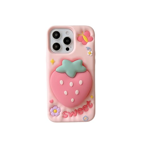 CaseGame Niedliche Schutzhülle, kompatibel mit iPhone 15 Pro Max, weiches Silikon, Cartoon-3D-Blume, kreativer Tier-Schmetterling, stoßfest, kompatibel mit iPhone 15 Pro Max, für Damen und Herren CaseGame Niedliche Schutzhülle, kompatibel mit iPhone 15 Pro Max, weiches Silikon, Cartoon-3D-Blume, kreativer Tier-Schmetterling, stoßfest, kompatibel mit iPhone 15 Pro Max, für Damen und Herren von CaseGame