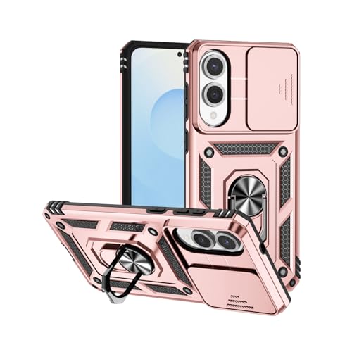 CaseGame Schutzhülle für Samsung Galaxy S25 Edge, mit Schiebe-Kamera-Abdeckung und Ringständer, Militärqualität, strapazierfähig, stoßfest, für Galaxy S25 Edge, für Damen und Herren, Rosa CaseGame Schutzhülle für Samsung Galaxy S25 Edge, mit Schiebe-Kamera-Abdeckung und Ringständer, Militärqualität, strapazierfähig, stoßfest, für Galaxy S25 Edge, für Damen und Herren, Rosa von CaseGame