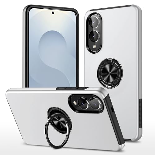 CaseGame Schutzhülle für Samsung Galaxy S25 Edge mit unsichtbarem Ringständer, Militärqualität, strapazierfähig, stoßfest, für Damen und Herren, Grau CaseGame Schutzhülle für Samsung Galaxy S25 Edge mit unsichtbarem Ringständer, Militärqualität, strapazierfähig, stoßfest, für Damen und Herren, Grau von CaseGame