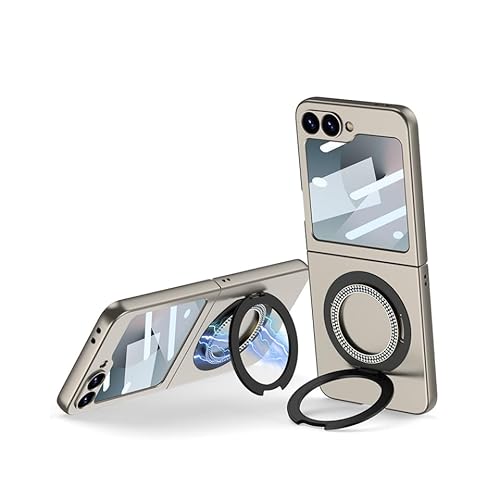 CaseGame Schutzhülle für Samsung Galaxy Z Flip 5, mit unsichtbarem Ständer und Displayschutzfolie auf der Vorderseite, schlanke, stoßfeste Schutzhülle für Z Flip 5, für Damen und Herren, Grau CaseGame Schutzhülle für Samsung Galaxy Z Flip 5, mit unsichtbarem Ständer und Displayschutzfolie auf der Vorderseite, schlanke, stoßfeste Schutzhülle für Z Flip 5, für Damen und Herren, Grau von CaseGame