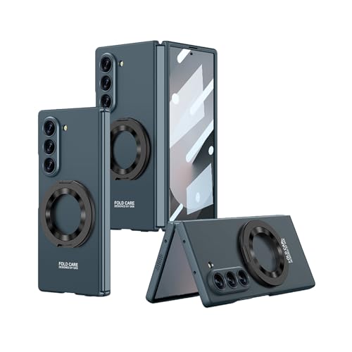 CaseGame Schutzhülle für Samsung Galaxy Z Fold 4, mit unsichtbarem Ständer und Displayschutzfolie auf der Vorderseite, schlanke, stoßfeste Schutzhülle für Z Fold 4, für Damen und Herren, Grün CaseGame Schutzhülle für Samsung Galaxy Z Fold 4, mit unsichtbarem Ständer und Displayschutzfolie auf der Vorderseite, schlanke, stoßfeste Schutzhülle für Z Fold 4, für Damen und Herren, Grün von CaseGame