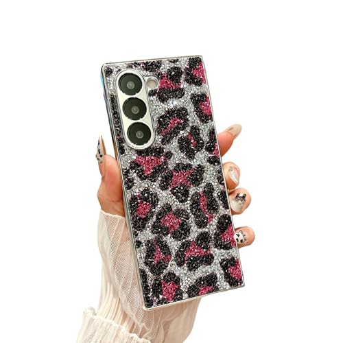 CaseGame Schutzhülle mit Glitzer-Leopardenmuster, kompatibel mit Samsung Galaxy Z Fold 7, hartes Polycarbonat, ästhetische Textur, stoßfeste Schutzhülle für ZFold7 für Damen, Rosa CaseGame Schutzhülle mit Glitzer-Leopardenmuster, kompatibel mit Samsung Galaxy Z Fold 7, hartes Polycarbonat, ästhetische Textur, stoßfeste Schutzhülle für ZFold7 für Damen, Rosa von CaseGame