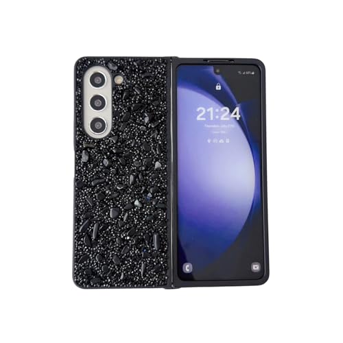 Glitzer-Hülle kompatibel mit Samsung Galaxy Z Fold 4, niedlicher Glitzer-Diamant, stoßfest, weiche TPU-Schutzhülle für Z Fold 4 für Damen und Mädchen, Schwarz Glitzer-Hülle kompatibel mit Samsung Galaxy Z Fold 4, niedlicher Glitzer-Diamant, stoßfest, weiche TPU-Schutzhülle für Z Fold 4 für Damen und Mädchen, Schwarz von CaseGame