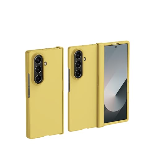 Schutzhülle kompatibel mit Samsung Galaxy Z Fold 7, hartes Polycarbonat, ultradünn, kratzfest, stoßfest, flexibel, faltbar, Schutzhülle für Z Fold 7, für Damen und Herren, Gelb Schutzhülle kompatibel mit Samsung Galaxy Z Fold 7, hartes Polycarbonat, ultradünn, kratzfest, stoßfest, flexibel, faltbar, Schutzhülle für Z Fold 7, für Damen und Herren, Gelb von CaseGame